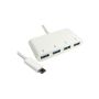 OEM USB-C to 4 USB 3.0 Port Hub White image 1