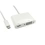OEM 15cm USB-C to VGA Adapter with Power Delivery White image 1