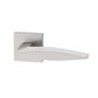 Internal Pearl Nickel Lever Fire Door Handle with Latch and Hinges Pack - 75mm Latch - Vardar - XL Joinery image 1