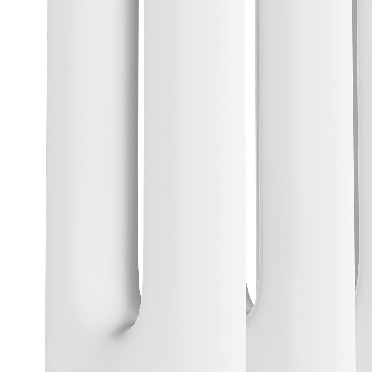 GRADE A3 - Reggio White Vertical Double Column Traditional Radiator 1800x470mm 4399 BTU - Cast Iron Style