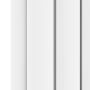 GRADE A1 - Sorrento White Vertical Oval Designer Radiator 1600x354mm Double Panel 3351 BTU