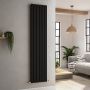 Riace Midnight Black Vertical Flat Designer Radiator 1800x408mm Double Panel 4168 BTU image 5