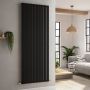 Riace Midnight Black Vertical Flat Designer Radiator 1800x680mm Single Panel 4509 BTU image 5
