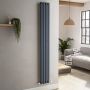 Sorrento Anthracite Vertical Oval Designer Radiator 1800x236mm Single Panel 1686 BTU image 5