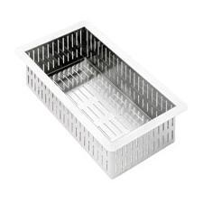 Smeg Stainless Steel Colander for 200mm Half Bowl with Square Corners image 1