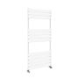 GRADE A3 - Riace White Vertical Flat Towel Radiator 1200x600mm Single Panel 2034 BTU