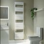 Refurbished Riace White Vertical Flat Towel Radiator 1800x450mm Single Panel 2471 BTU