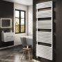 Refurbished White Electric Towel Radiator 1.2kW with Wifi Thermostat - H1800xW600mm - IPX4 Bathroom Safe