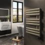 Refurbished Antique Brass Smart Electric Towel Radiator with Wi-Fi Thermostat - 600W - H650xW450mm - Bathroom Safe