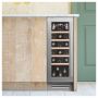 Caple Sense 19 Bottle Under Counter Single Zone Wine Cabinet - Stainless Steel Door image 1