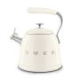 Smeg 50's Style Stovetop Kettle 2.3L capacity in Cream - WKF01CRUK image 1