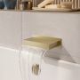 GRADE A2 - Brushed Brass Wall Mounted Waterfall Bath Filler Spout - Zanda