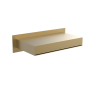 Brushed Brass Wall Mounted Waterfall Bath Filler Spout - Zanda image 1