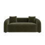 Zuri 3 Seater Green Velvet Sofa  image 1