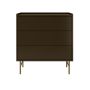 Khaki Green Modern Chest of 3 Drawers - Zane  image 1