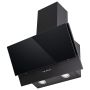 electriQ 60cm Angled Chimney Cooker Hood - Black image 1