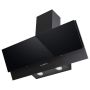 electriQ 90cm Angled Chimney Cooker Hood - Black image 1