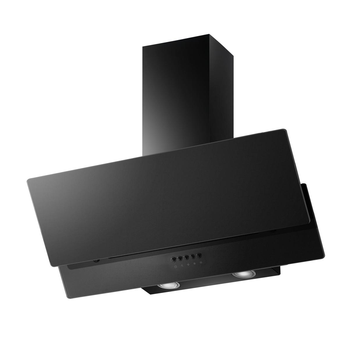 Refurbished electriQ eiQTMS90BL 90cm Chimney Cooker Hood Black image 2