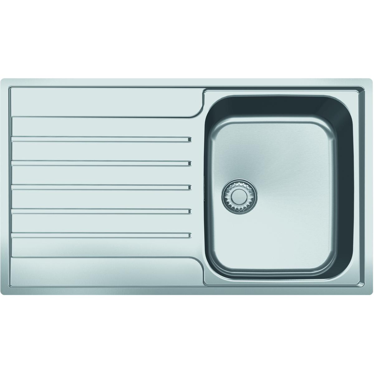 Franke Argos 611-86 Single Bowl Inset Chrome Stainless Steel Kitchen Sink
