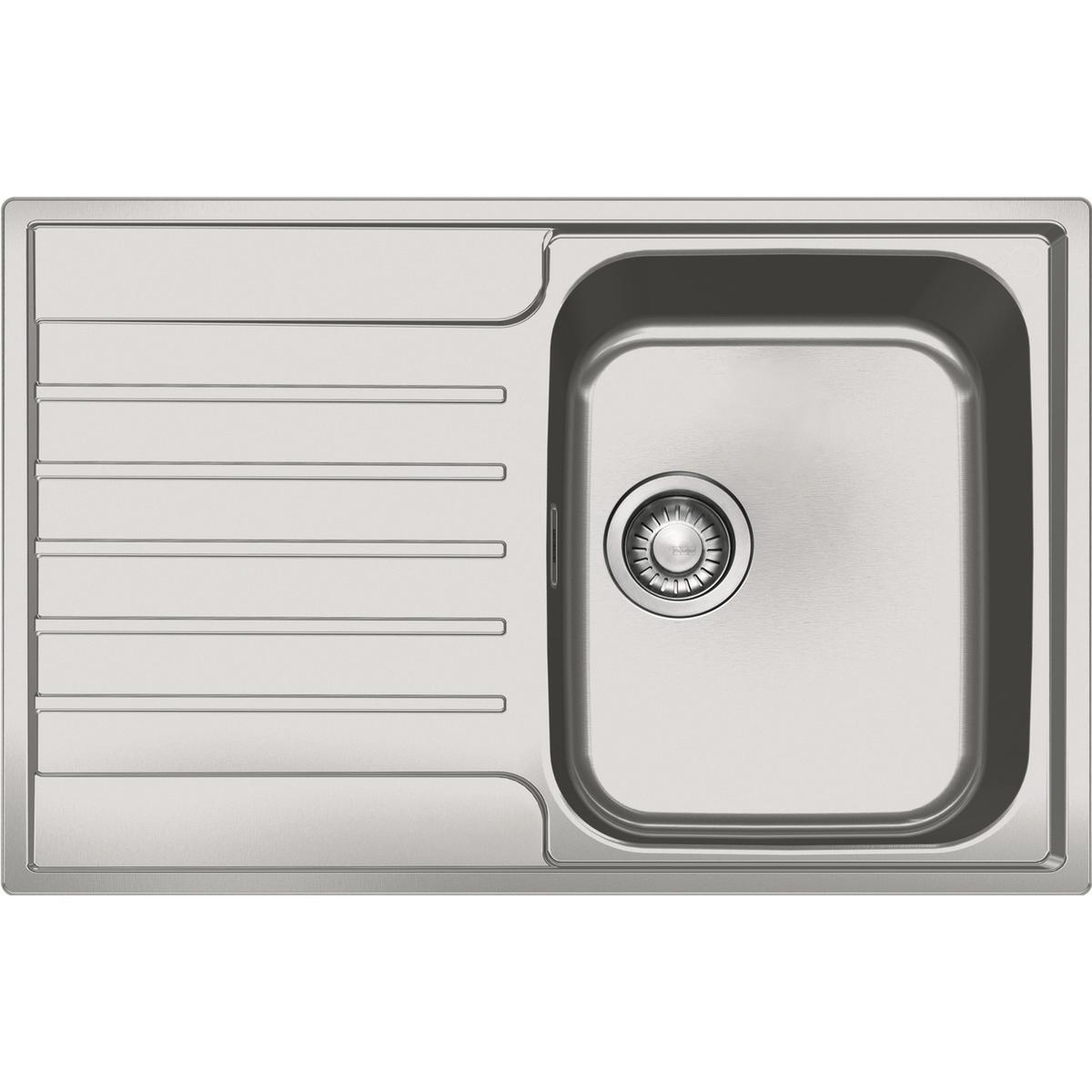 Franke Argos 611-78 Single Bowl Inset Chrome Stainless Steel Kitchen Sink