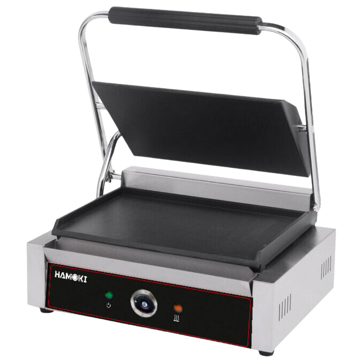 Hamoki PG-MB Bistro Extra Large Single Contact Grill with Flat Plates