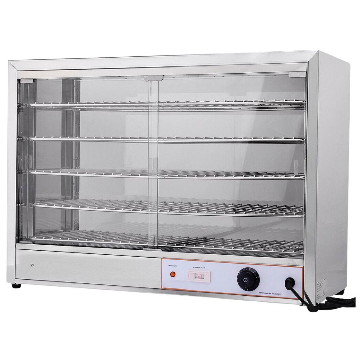 Hamoki FW-805 Heated Pie Cabinet - 100 Pie Capacity, 5 Shelves, Plug In