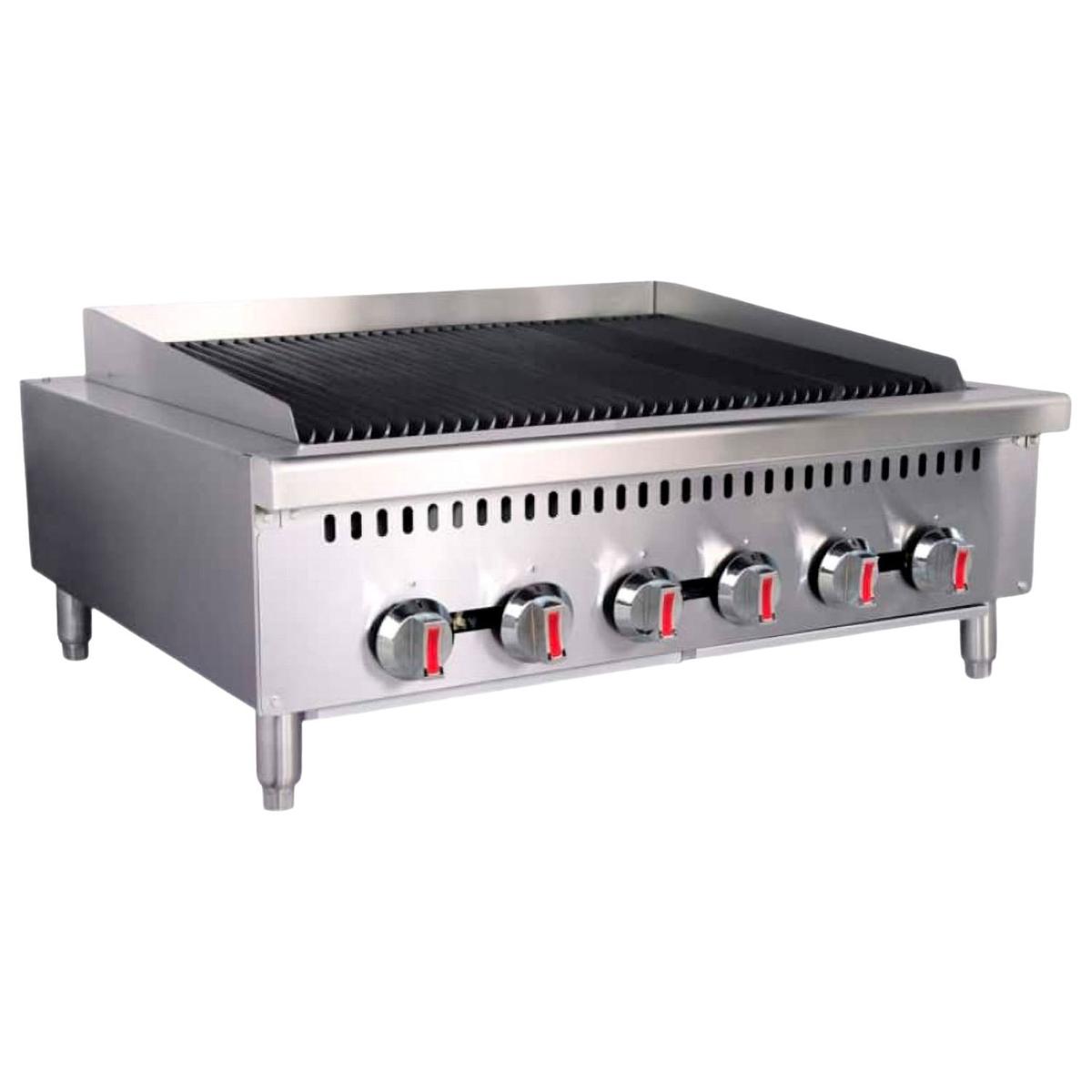 Hamoki GCB-36 Radiant Gas Chargrill - 6 Burner, 900mm Wide
