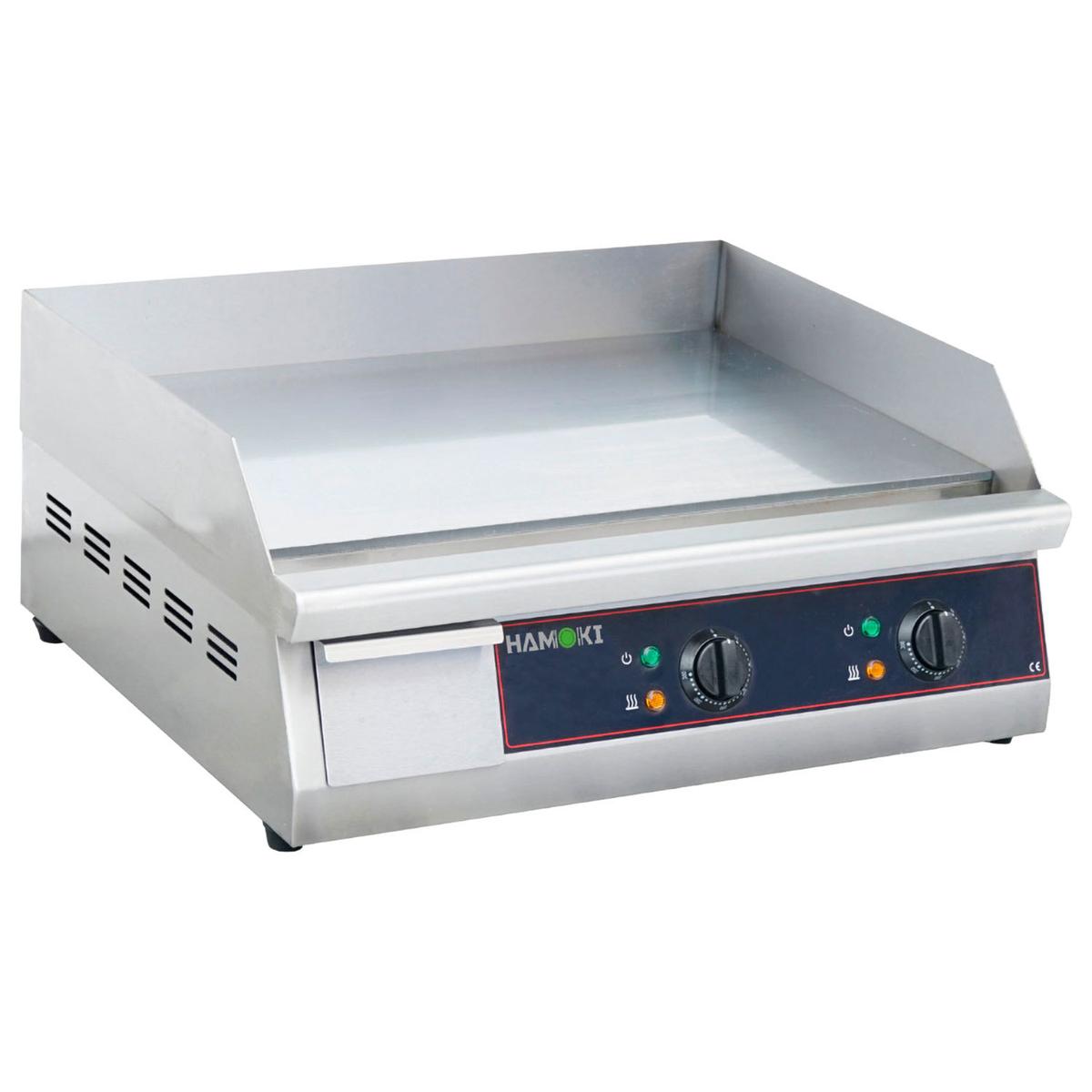 Hamoki GR610 Dual Zone Countertop Electric Griddle with Smooth Plate - 610mm Wide,