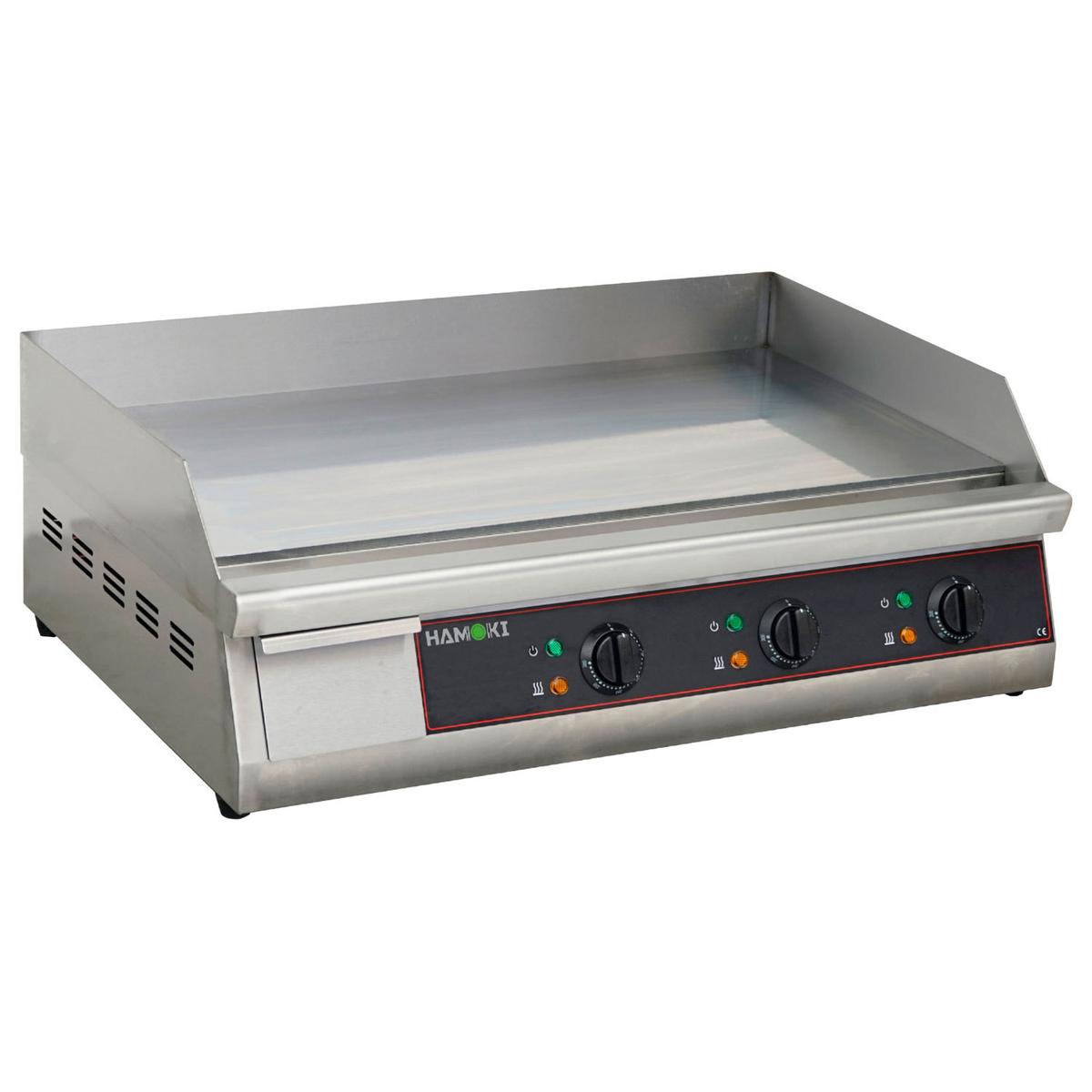 Hamoki GR760 3 Zone Countertop Electric Griddle with Smooth Plate - 760mm Wide