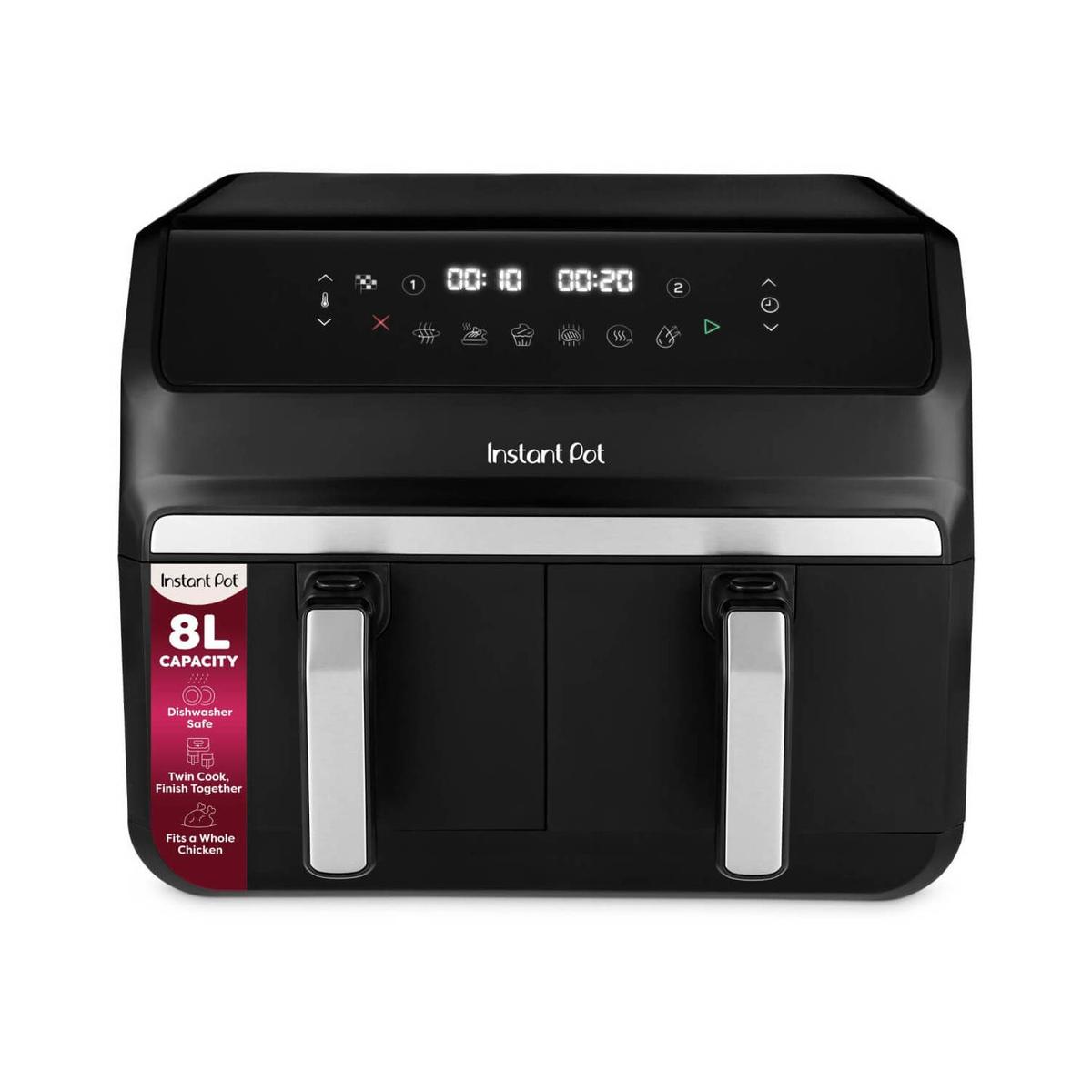 Instant Pot Vortex 6-in-1 Dual Drawer Air Fryer - Black
