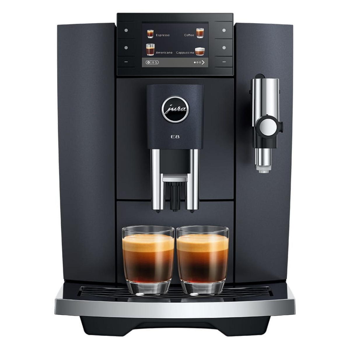 Jura E8 Bean-to-Cup Coffee Machine 15840- Black