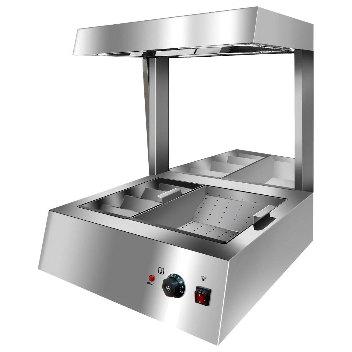 Hamoki CW-8T Countertop Chip Scuttle with Heated Gantry, Plug In