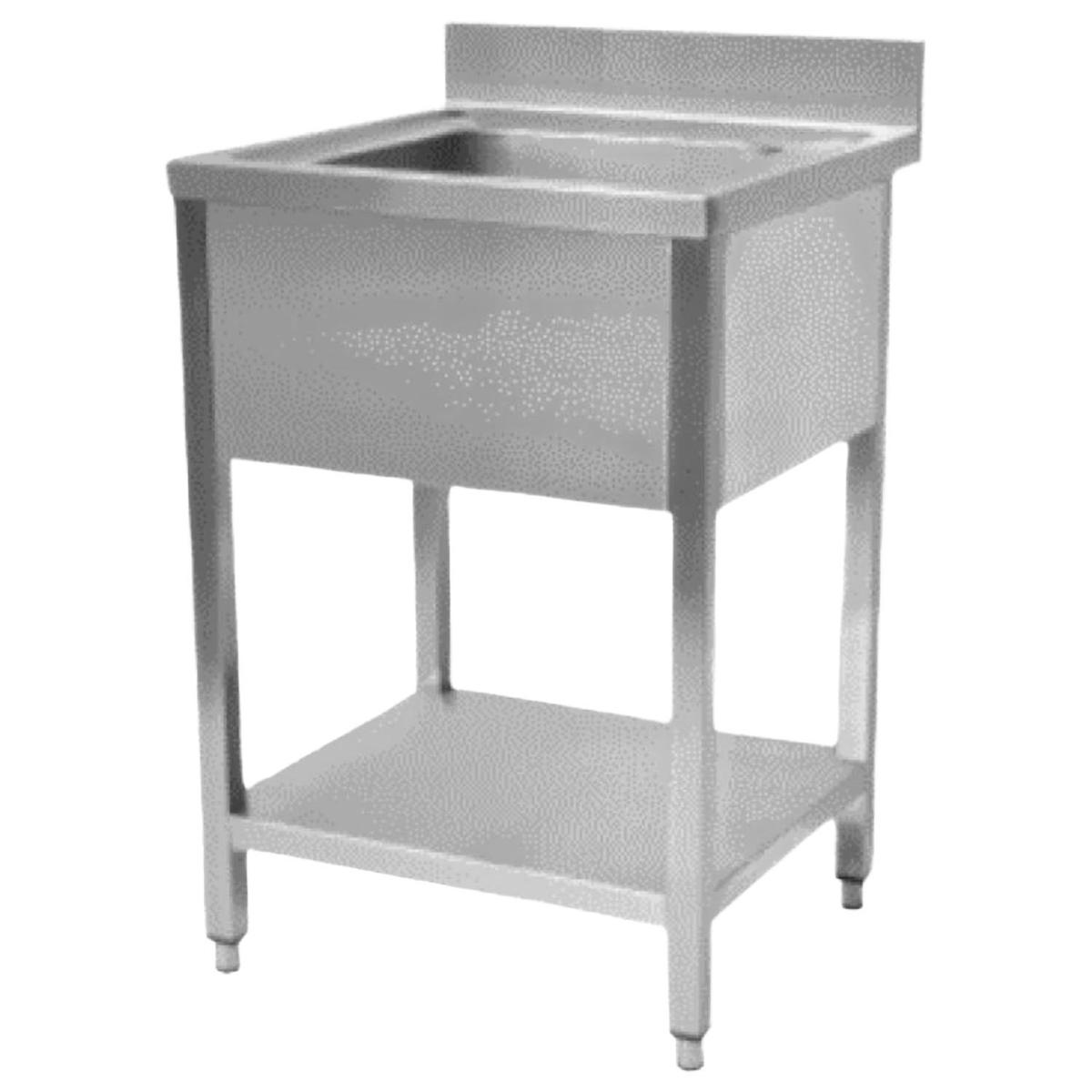Hamoki Single Bowl Stainless Steel Sink - Centre Bowl 800mm Wide 600mm Deep