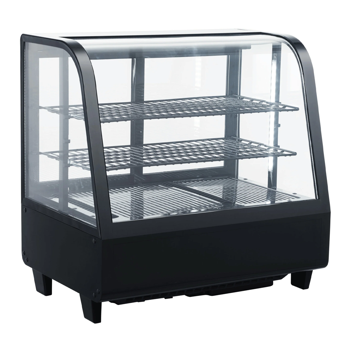 Steelmore iMT-100L Countertop Display Fridge - 100 Ltr Curved Front Black
