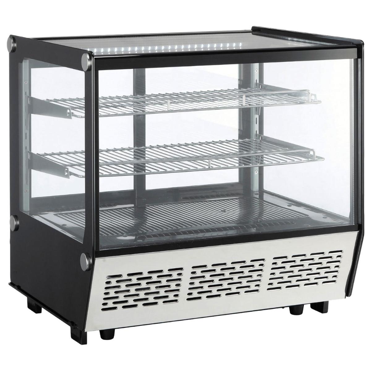 Hamoki Countertop Square Front Display Fridge - 120 Ltr