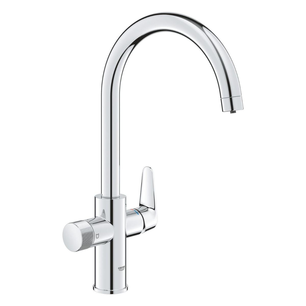 Grohe Blue Pure BauCurve Single Lever Kitchen Water Filter Tap - Chrome