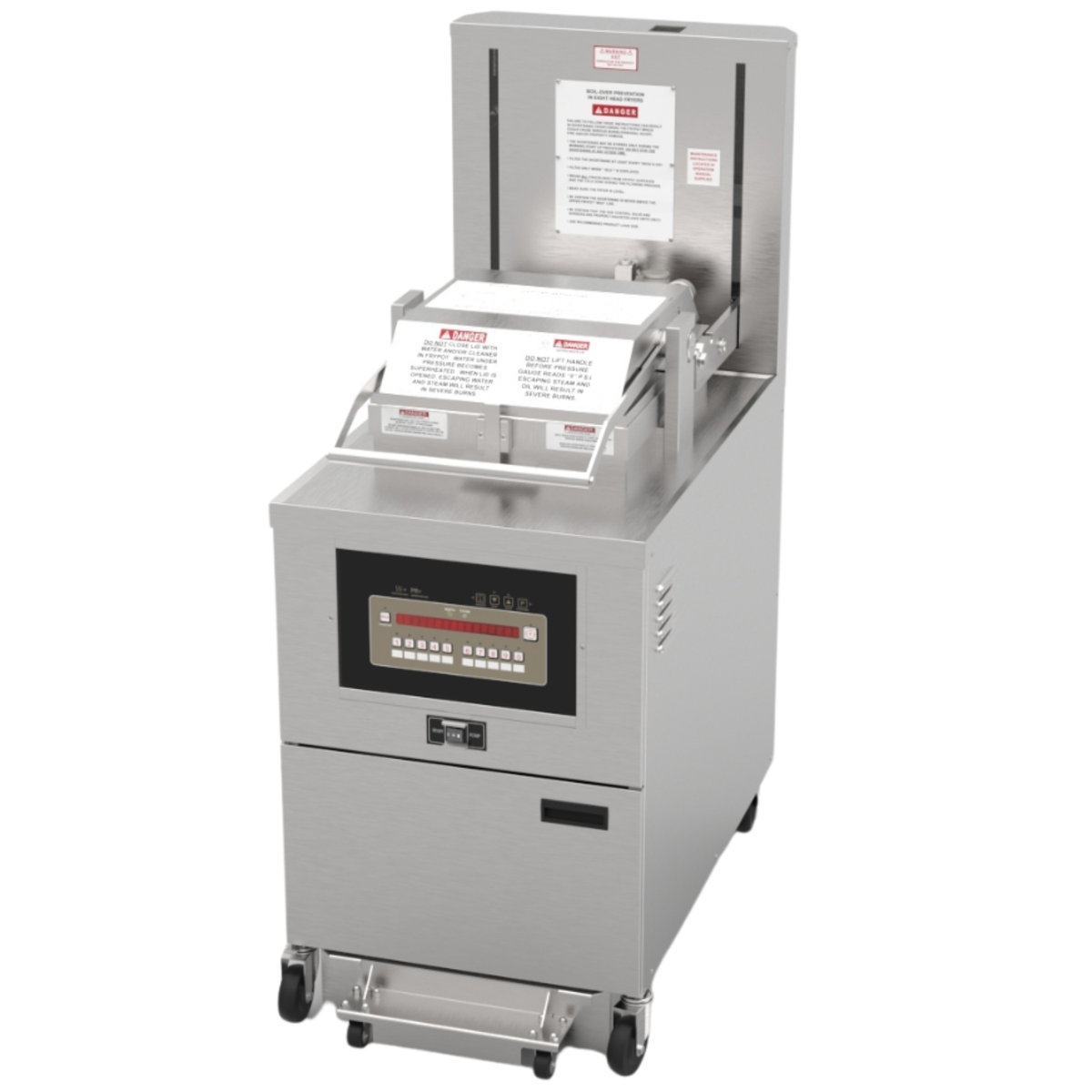 Hamoki Freestanding Electric Pressure Fryer with Filtration - 45 Ltr, Programmable, 3 Phase