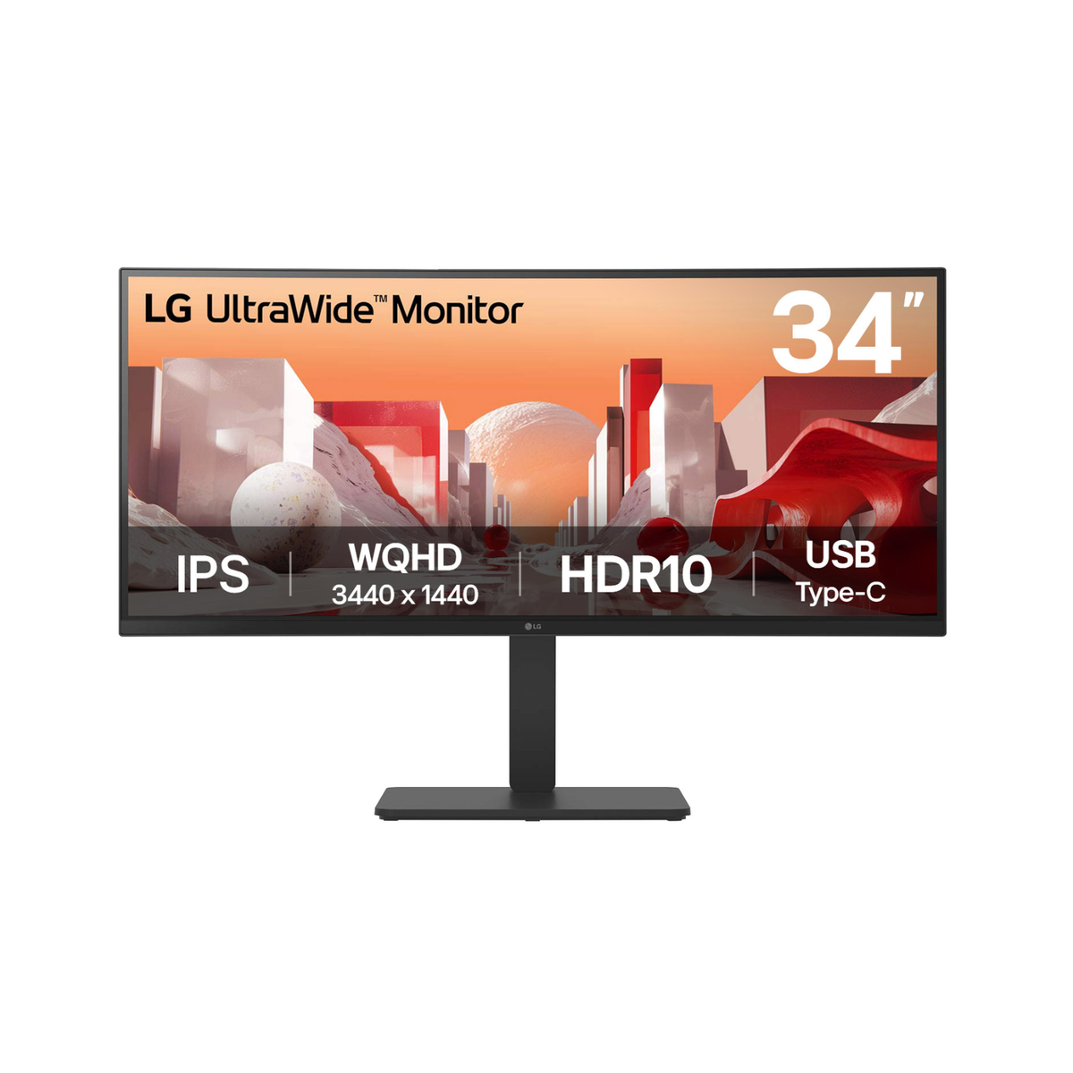 LG 34BA75QE 34" IPS QHD UltraWide Curved USB-C Monitor