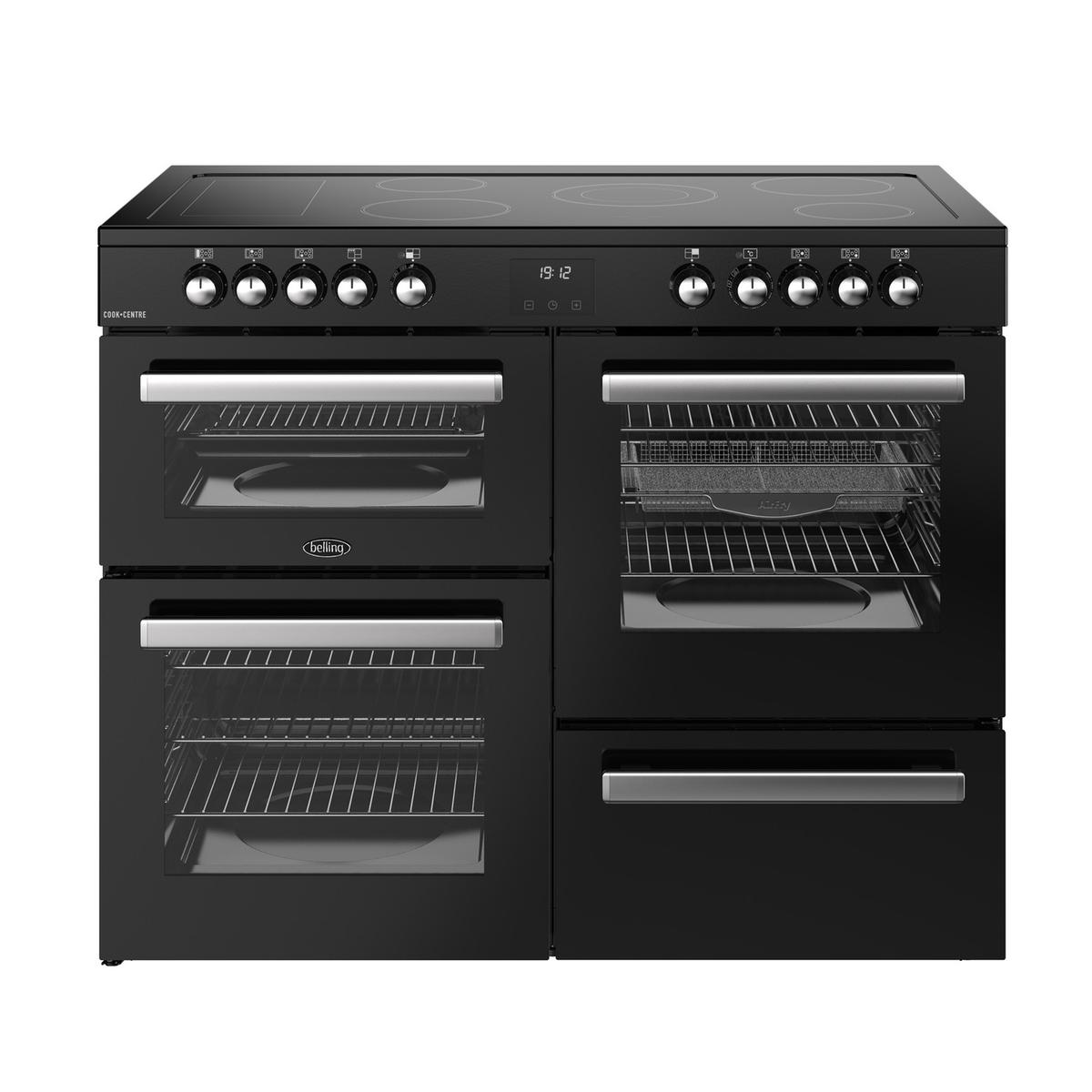 Belling Cookcentre 110cm Electric Range Cooker - Black