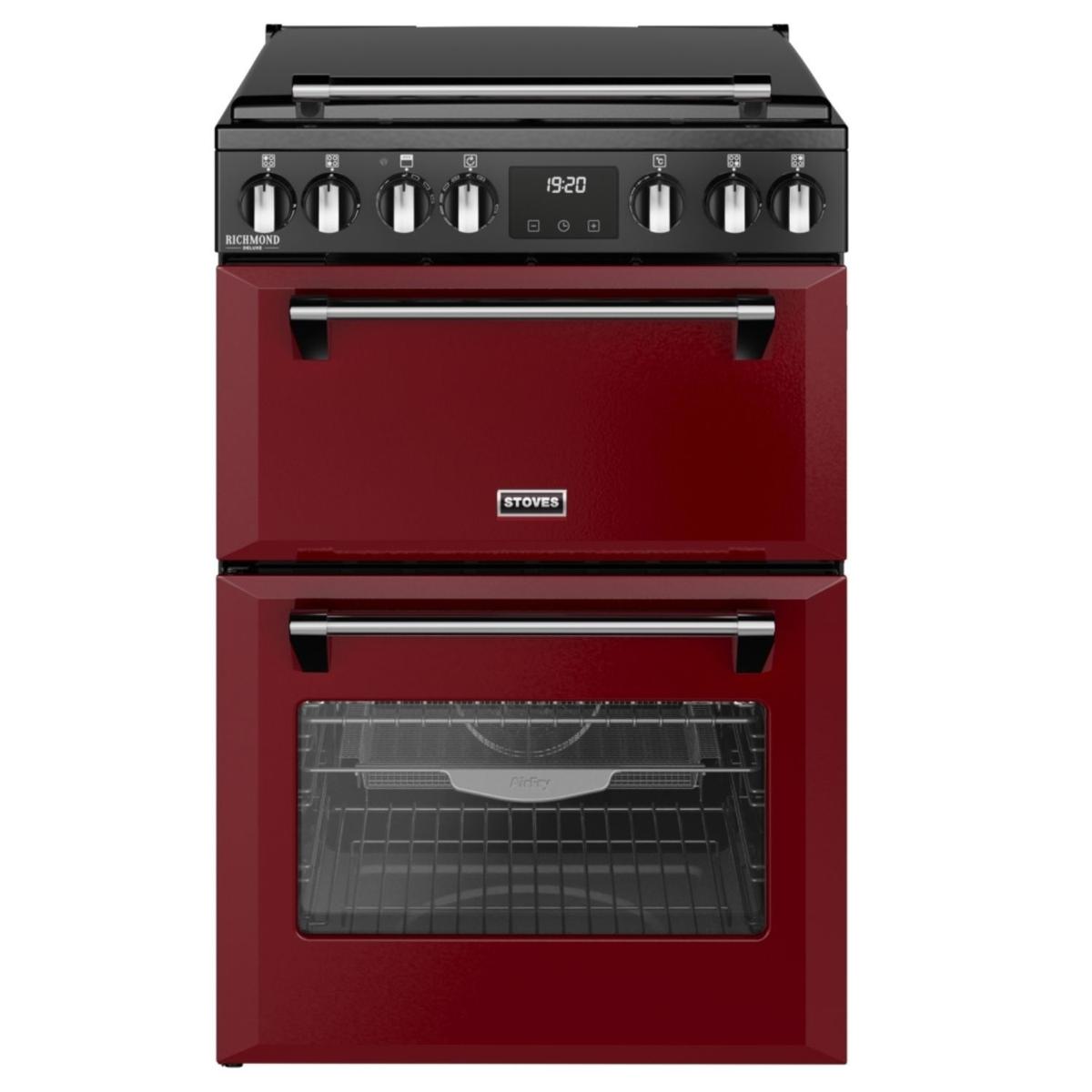 Stoves Richmond DX 60cm Dual Fuel Cooker - Garnet Red