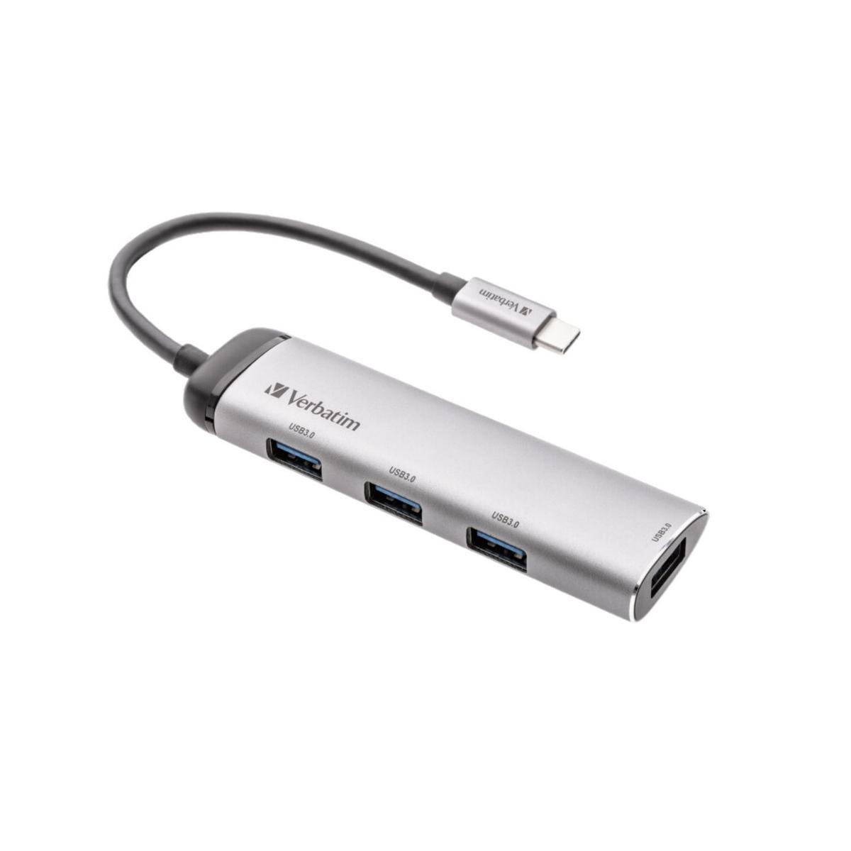Verbatim USB-C to 4-PORT USB-A 3.2 Gen1 Multiport Hub