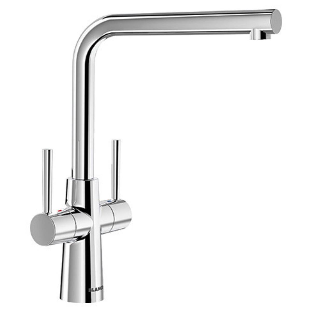 Blanco Lax Dual Lever Kitchen Mixer Tap - Chrome