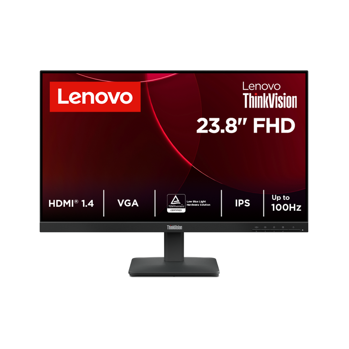 Refurbished Lenovo ThinkVision S24-4e 24" IPS Full HD 100Hz Monitor