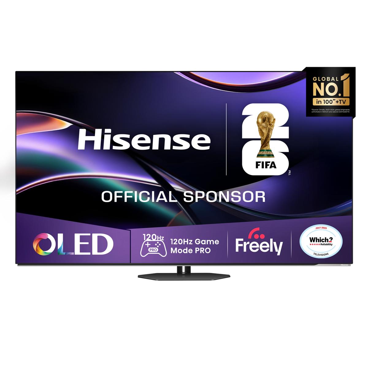 Hisense A85QTUK 65 inch Smart 4K Ultra HD Mini-LED TV