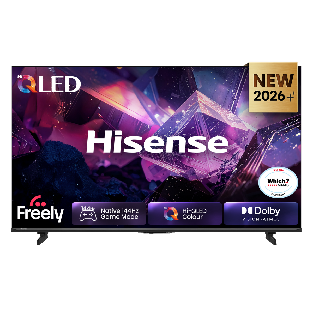 Hisense 65E7STUK PRO 65 Inch 4K Ultra HD Smart TV – Dolby Vision HDR10+ Quantum Dot Google TV Freeview Play