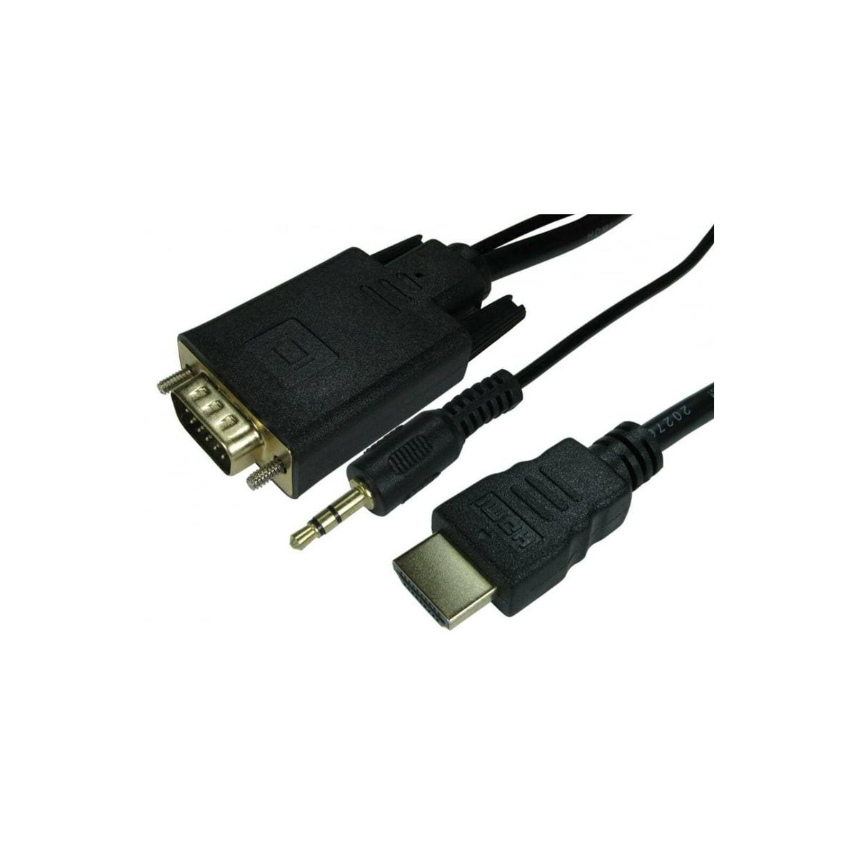OEM 1.8 Meter HDMI To VGA Male With Audio Cable