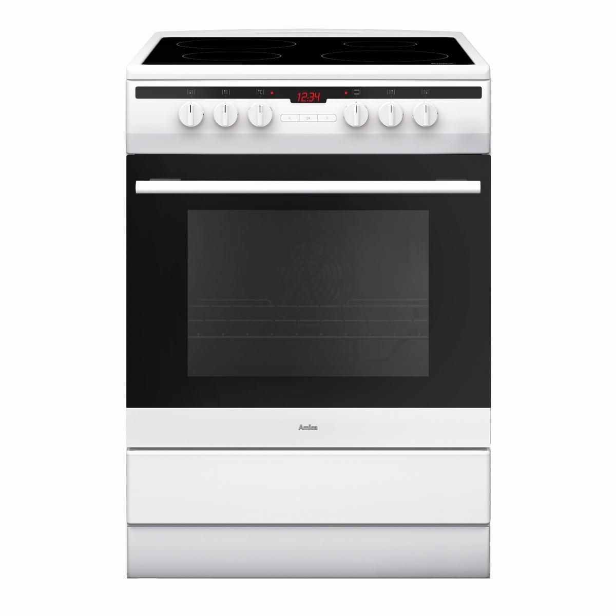 Refurbished Amica 60cm Electric Cooker - White