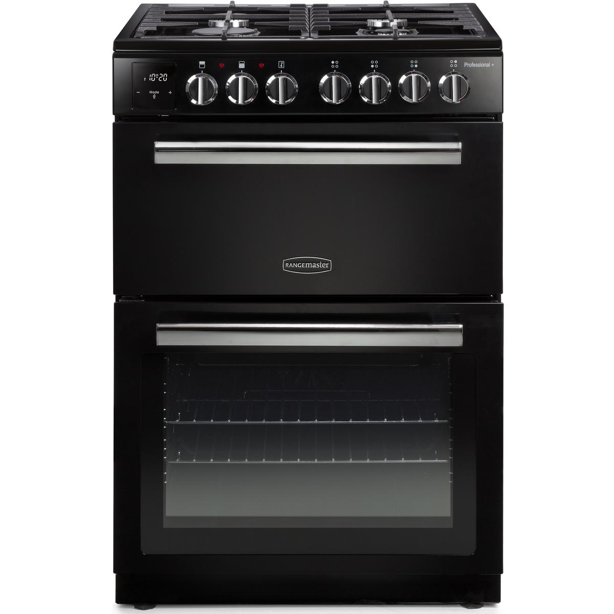 Rangemaster Professional Plus 60cm Dual Fuel Cooker - Black