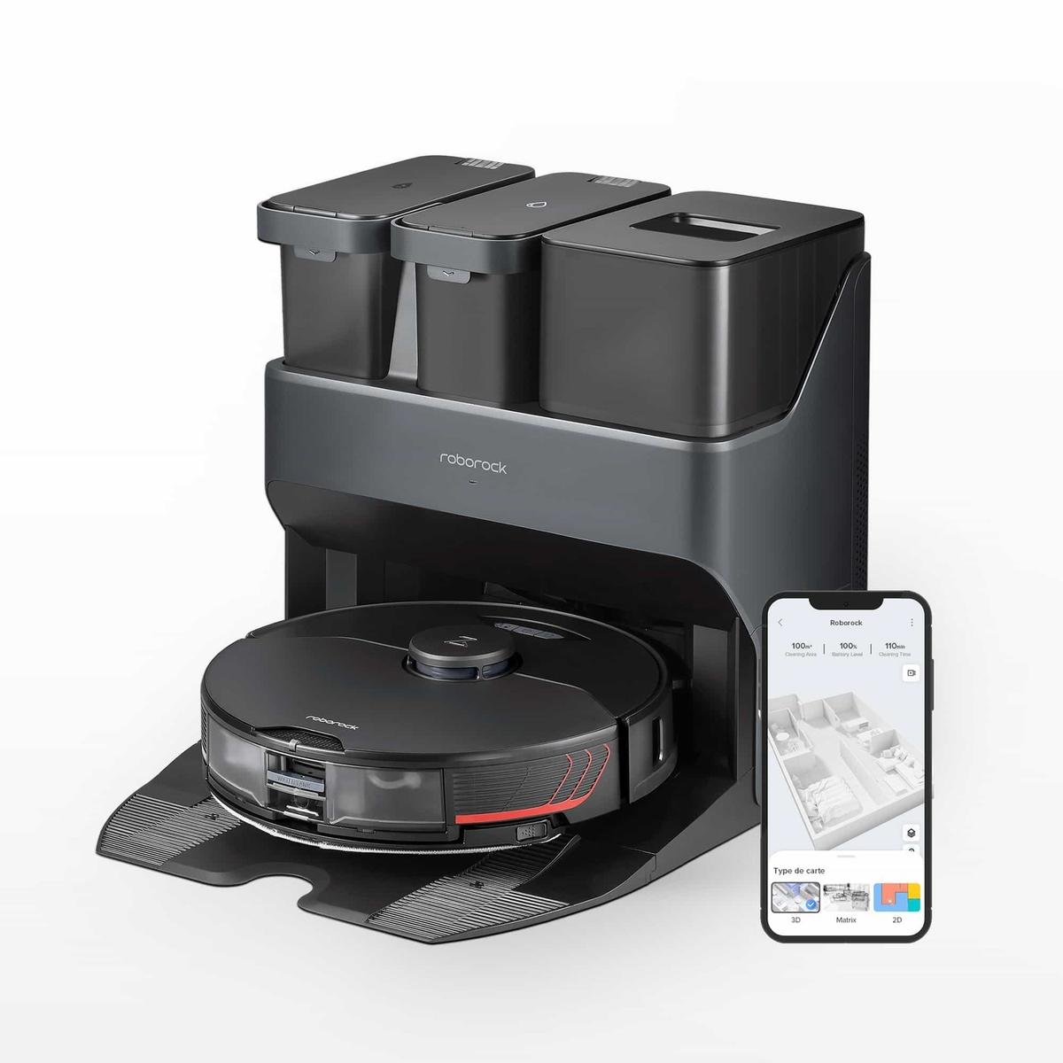 Refurbished Roborock S7 MaxV Ultra Robot Vacuum Cleaner with Self-Emptying and Seld-Cleaning Station