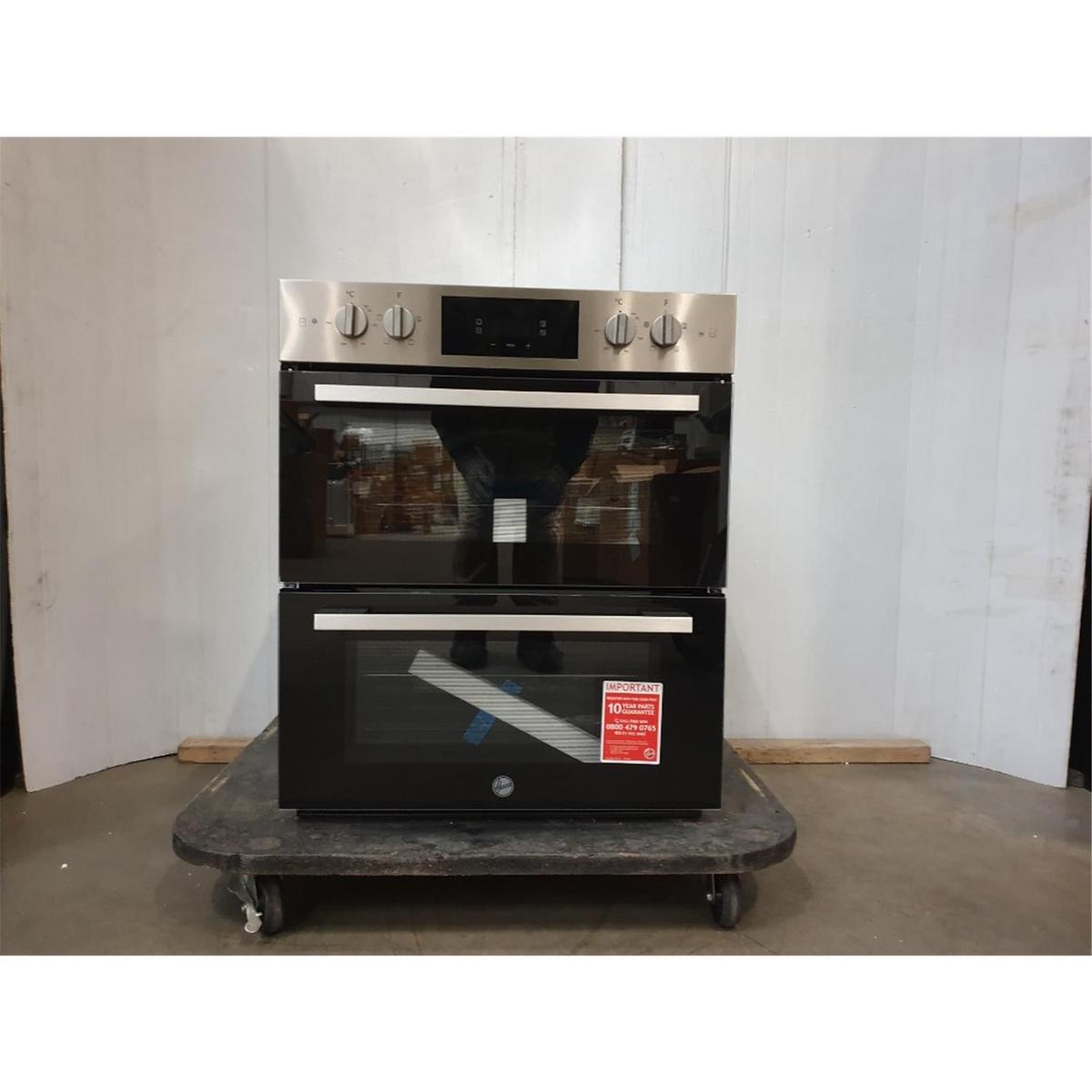GRADE A2 - Hoover HO7DC3B308IN Built-In Double Oven - Stainless Steel